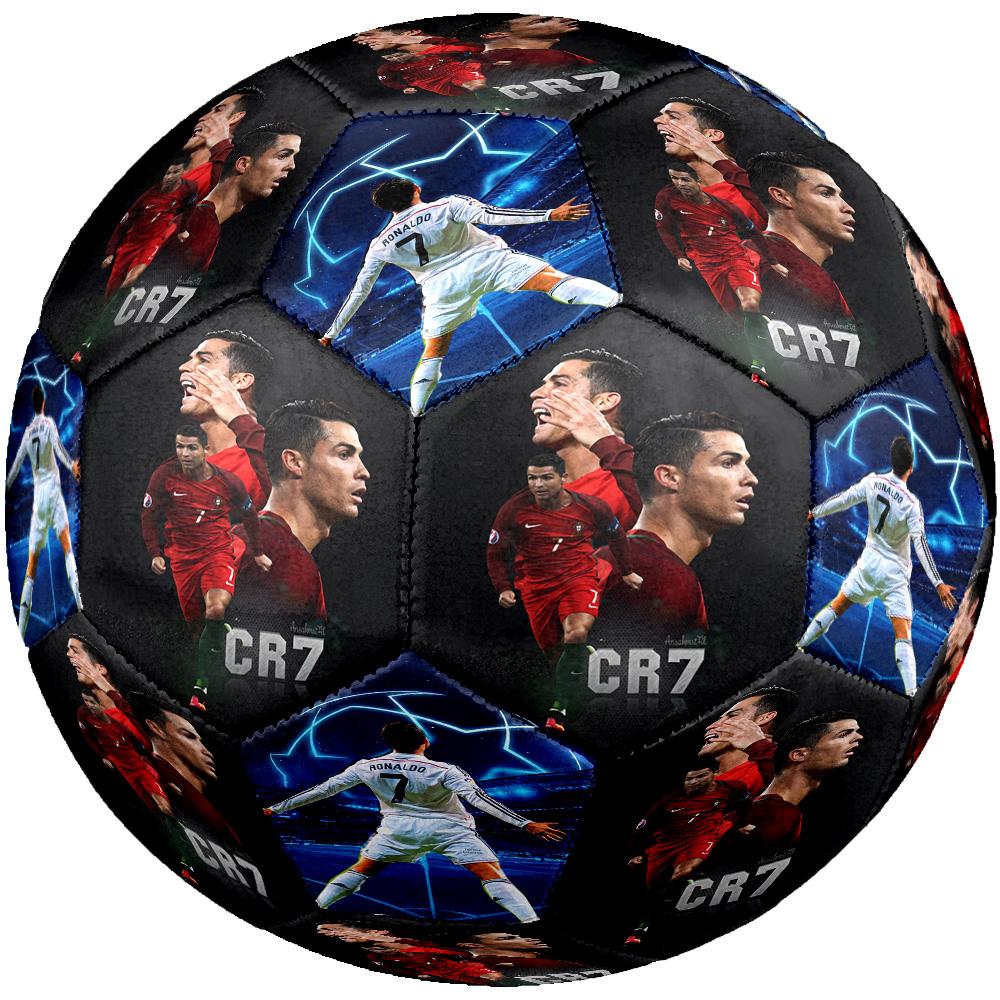 Португалия Роналду Cr7 Празднование Размер 5 Футбольный мяч Машинная строчка Универсальный для зала/улицы Уникальный подарок для любителей футбола