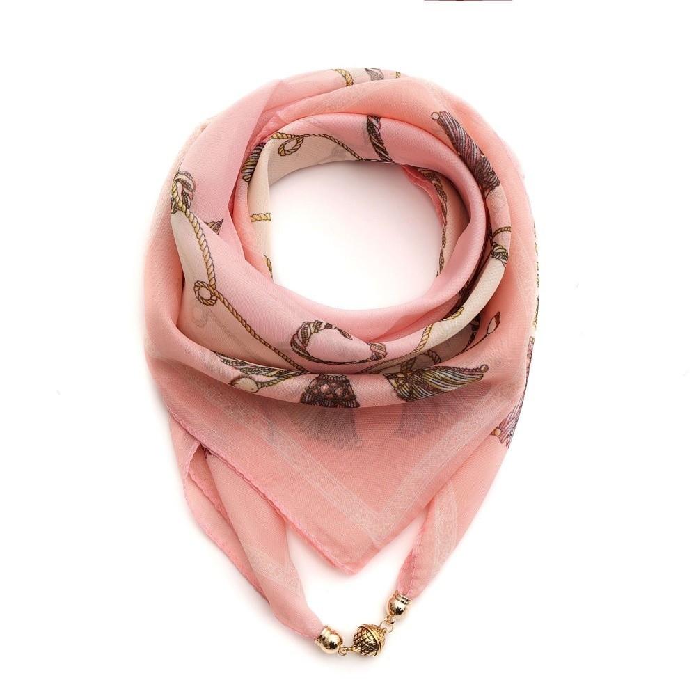 Chiffon Women's Neck Scarf Luxury Headscarf Fashion Headscarves Spring