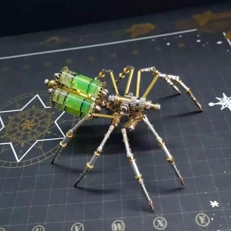 Сделай сам Механический Паук Металлический Модель-конструктор 3D Пазлы Киберпанк Насекомые Сборка Креативные Ручная Работа Металлические Пазлы