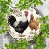 Винтажное Металлическое Настенное Искусство 'Курица' Декор для Дома Кафе Подарок