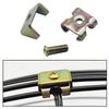 12pcs Iron Fan Cover Mounting Buckles Compatible with Various Floor Fan Models and Large Industrial Fan Grilles