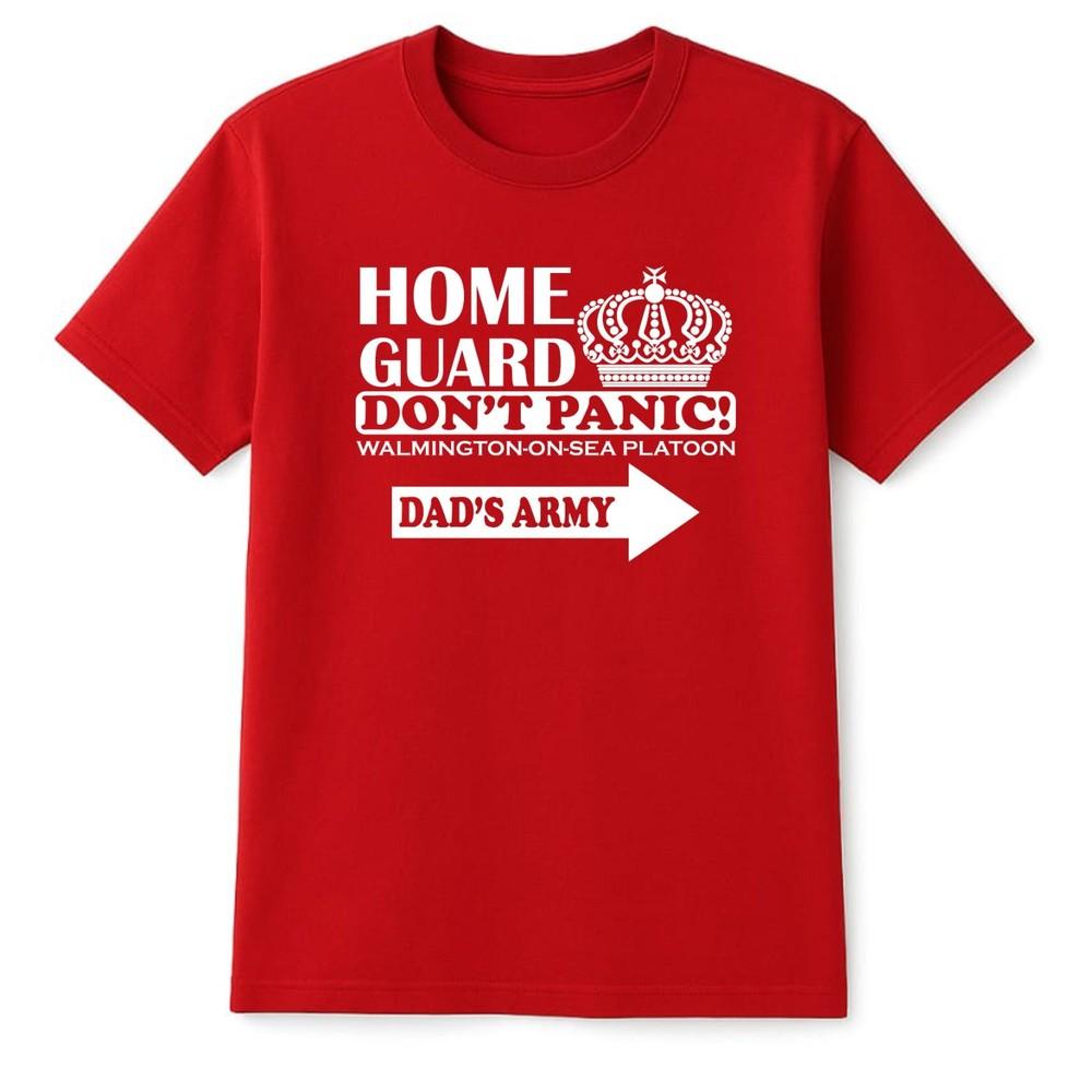 Dont Panic Dads Army TShirt Home Guard Tribute Cosplay Unisexs Gift Tshirt Unisex