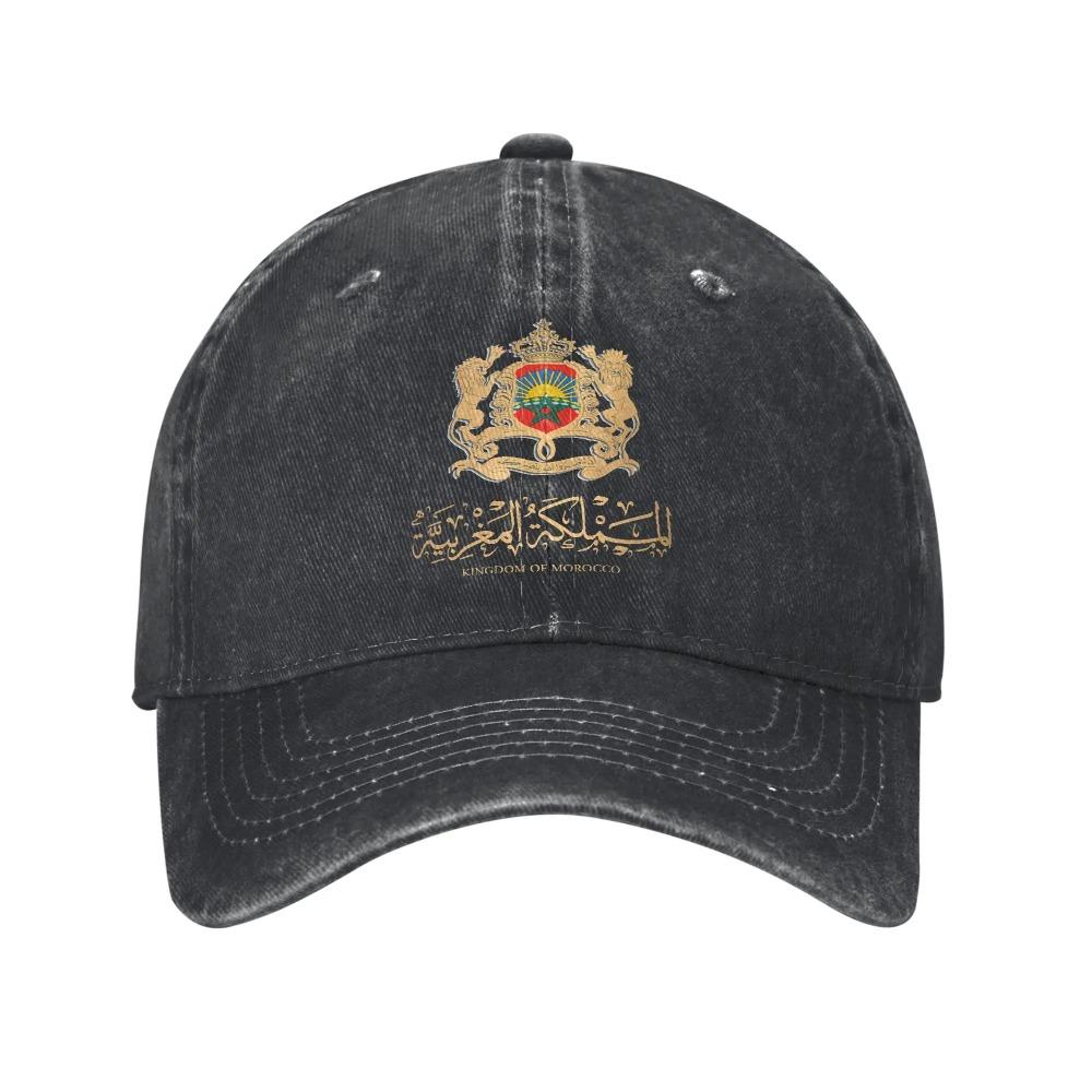 Morocco Flag Washed Baseball Cap Trendy Sun Trucker Hat Spring Women Men Tennis Skate Baseball Caps