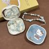 Sanrio Hello Kitty Пес Синнамон Мультяшный Контейнер для Зубных Протезов Ортодонтический Ретейнер Защита для Рта Контейнер для Вставных Зубов С Ремешком Против Потери