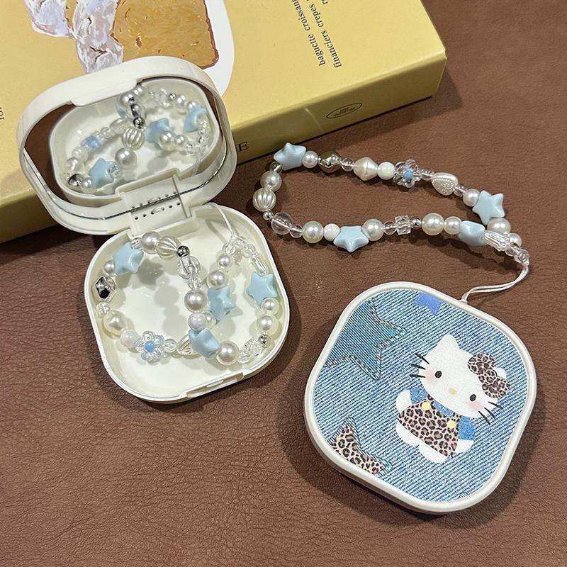 Sanrio Hello Kitty Пес Синнамон Мультяшный Контейнер для Зубных Протезов Ортодонтический Ретейнер Защита для Рта Контейнер для Вставных Зубов С Ремешком Против Потери