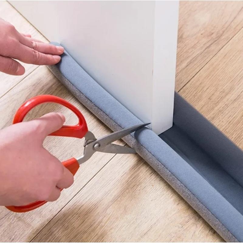 1 шт. Уплотнительная лента для двери, Уплотнительная лента для низа двери, Звукоизоляционная ветрозащитная лента для зазоров двери и окна, Сохранение тепла и пыленепроницаемость