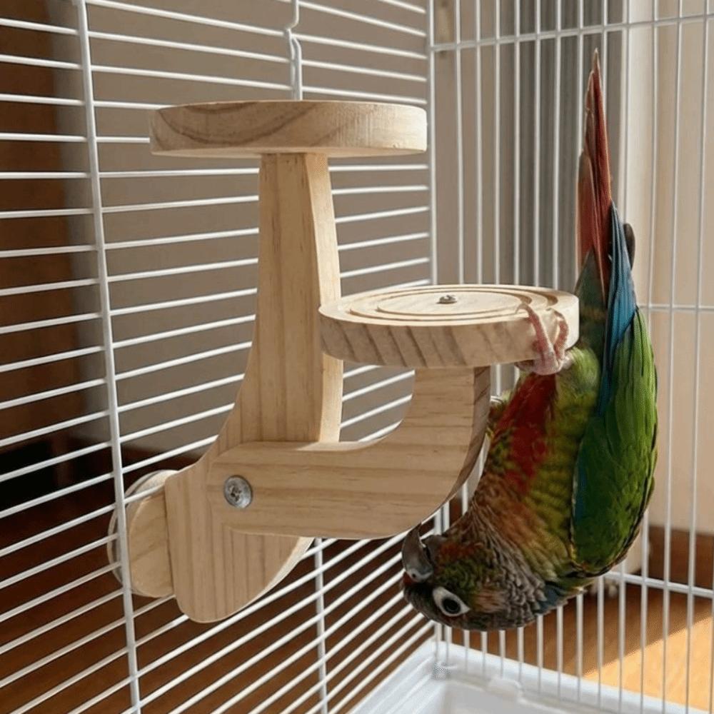 Wear Resistant Parrot Play Rack Parrots Ladder Parrot Perch Platform Beak Grinding Toy Bird Cage