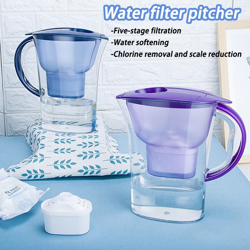 Бытовой кувшин-фильтр для воды Удаляет накипь и хлор Большая емкость Стерилизует и уменьшает содержание хлора