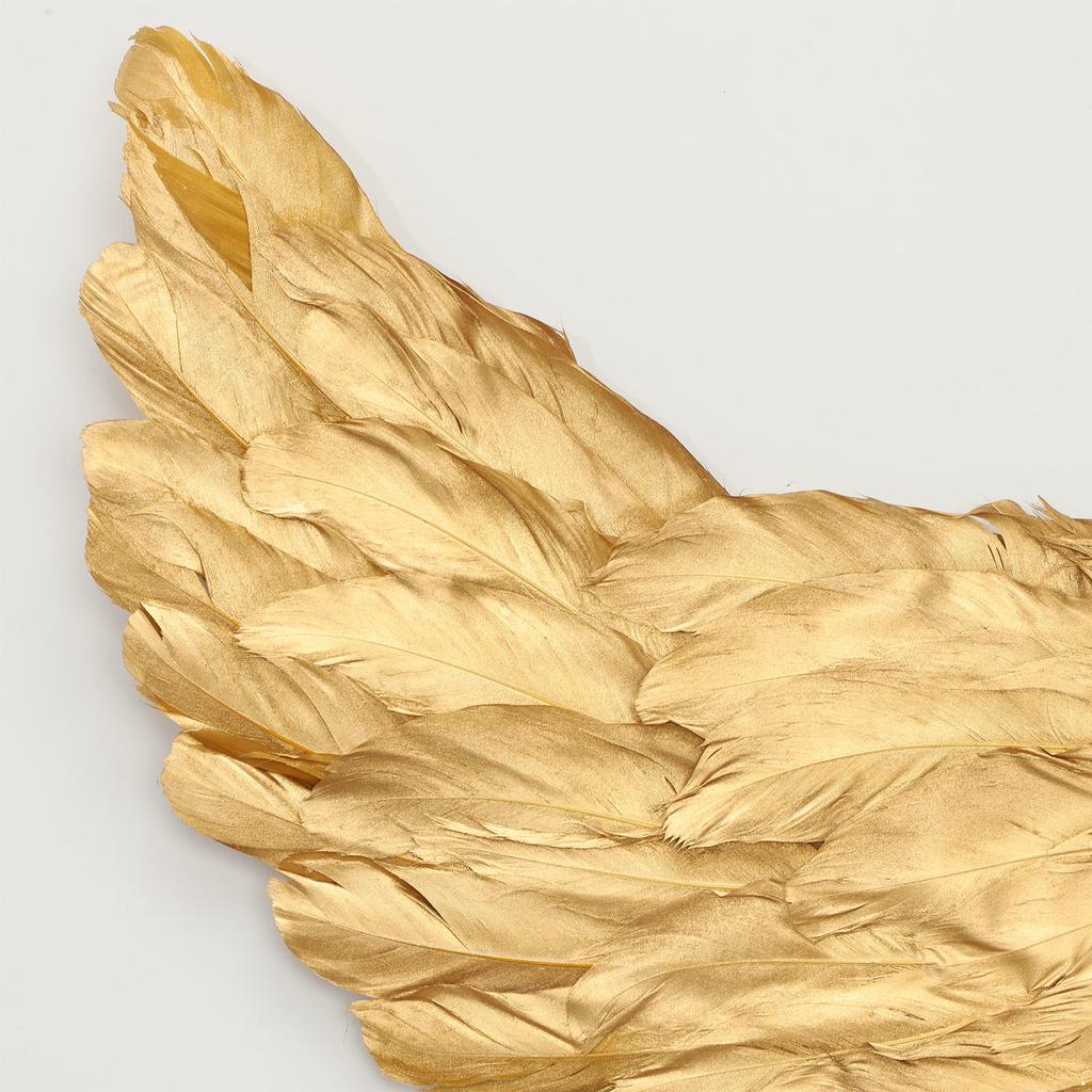 Adult Women Girls Swallow Wings Angel Feather Wings Princess Gold Wing Model Catwalk Stage Party Performance Halloween Dress Up