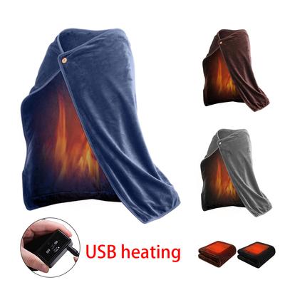 70x100см USB Электрическая Греющая Шаль Одеяло с Подогревом Моющееся 6 Режимов Нагрева Греющее Одеяло Термальные Наколенники Рабочий Подогрев