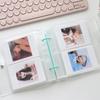 Фотоальбом на 100 карманов 3/5 дюймов Прозрачный на кольцах Держатель для фотокарточек ID-карточек Хранение Книга визиток Карточка