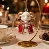 Прозрачный красный подвесной ornament 2027 Новый год Овца Ornament, 2D Акриловый Рождественская елка Pendant Зимние Праздничные Ornaments со Шнурком, Китайский Зодиак