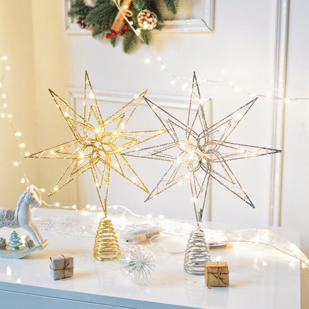 Glowing Christmas Treetop Decoration LED Lights Christmas Ornaments  Shopping Mall