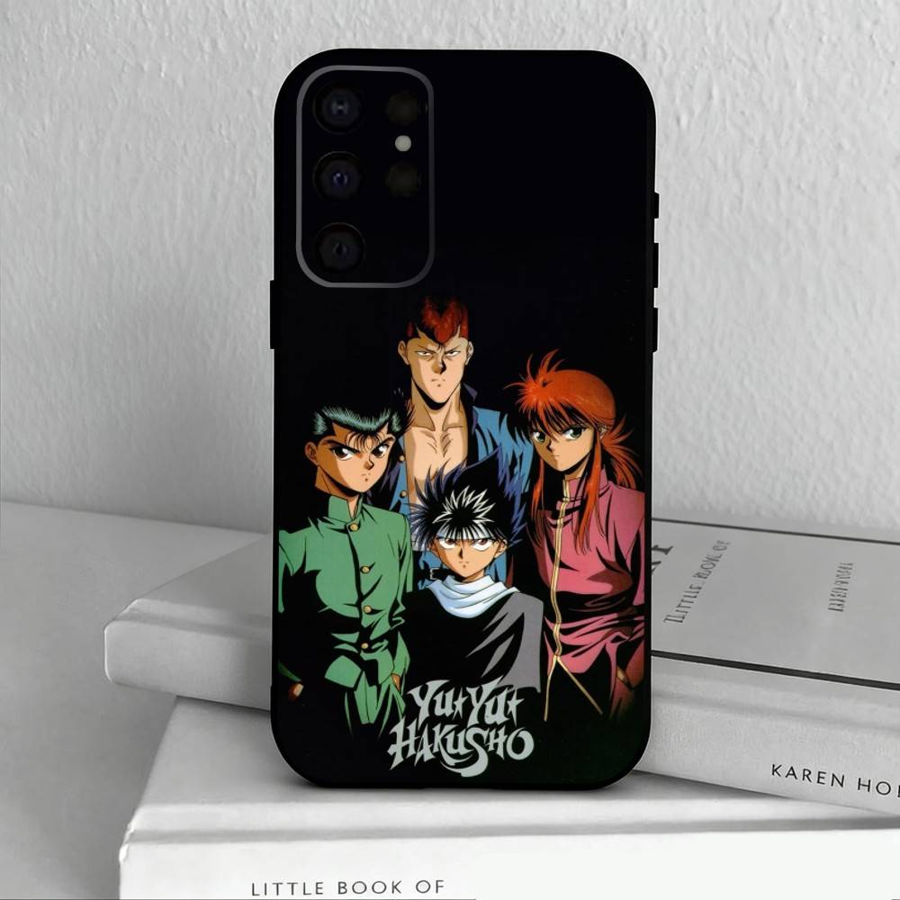Anime Y-Yu Yu H-Hakusho-O Phone Case For Samsung S25,S24,S21,S22,S23,S30,Ultra,S20,Plus,Others Soft Black Cover