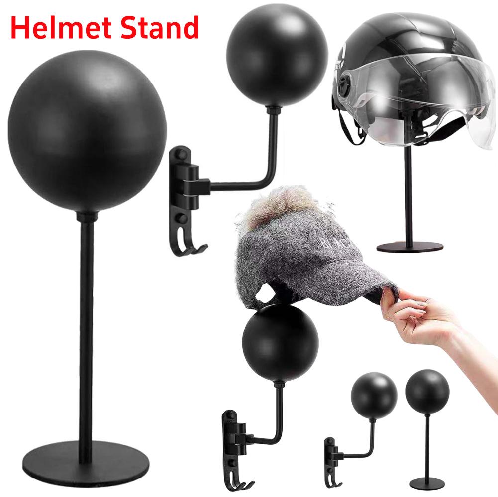 Helmet Hanger 180 Degree Rotating Bicycle Helmet Display Hanger Stand Helmet Accessories Wall Mounted for Motorcycle Bike Coats