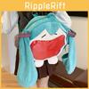 Hatsune Itabag Miku Red Big Mouth Soft Plush Backpack Shoulder Headphone Bag