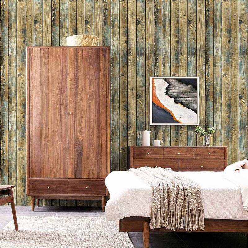 Обои под состаренное дерево, самоклеящаяся виниловая пленка, отслаивающаяся и приклеивающаяся контактная бумага, деревянные обои, полка, украшение для дома, кухонная столешница