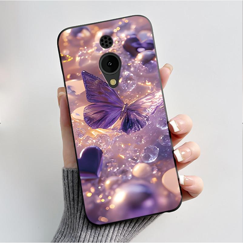 Печатный чехол для телефона Nokia 150 2G 2023 C2 C10 C20 Funda Coque Мягкий силикон Черный корпус Чехол Милый Цветок Мультяшный Корпус Capa