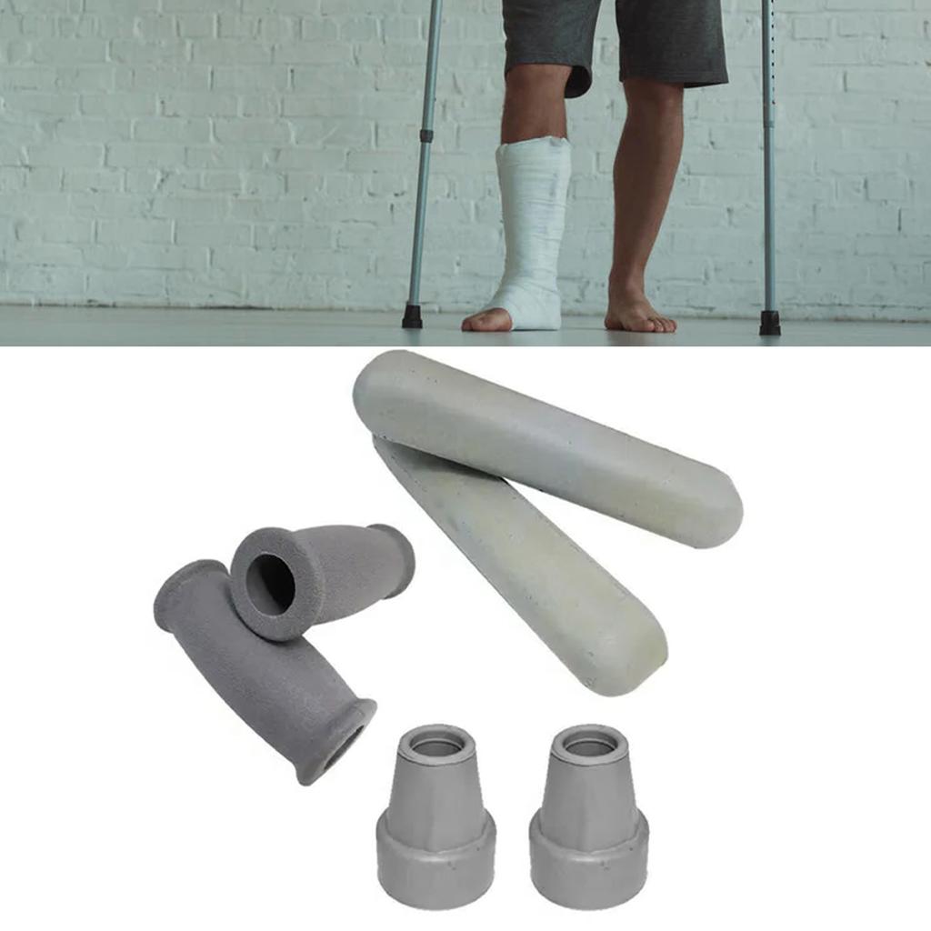 6 шт. подушки для костылей, чехлы для подмышечных кулаков, запасные части, товары для ухода за пожилыми людьми, аксессуары