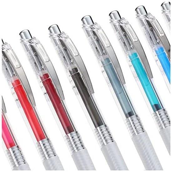 Шариковая ручка Pentel Гелевые чернила EnerGel Infre 0,4 мм Прозрачный корпус BLN74TL-10 10 цветов