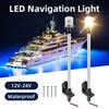 22Inch LED Sailing Signal Light Marine Boat Yacht Navigation Light Polygonal/Round Fixed Type with Socket Light Anchor Lamp