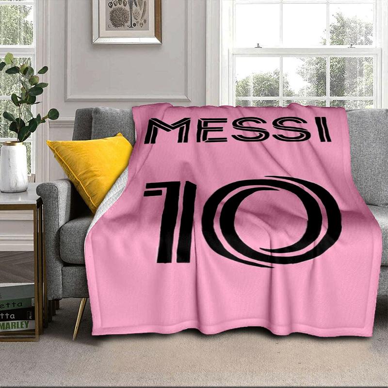 Messi's Pink  Portable Blanket/Soft Blanket Bedding Blanket Suitable for Travel Camping Living Rooms Offices Sofas Fan Gifts
