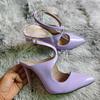 Women Sandals Hollow Jazz Dance Sexy Pumps 11cm Pointed Toe High Heels Ankle Strap Stilettos Nighclub Party Dress Wedding Shoes