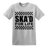 Skad for life tshirt ska 2 tone music retro reggae rudeboy skinhead top tee