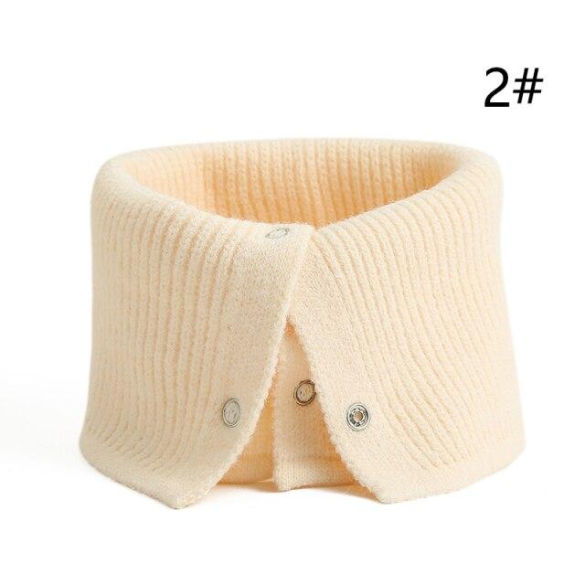 Elegant Winter New Ring Scarf Fashion Lady Neck Unisex Wraps Women Geometric Warm Female Fur Solid
