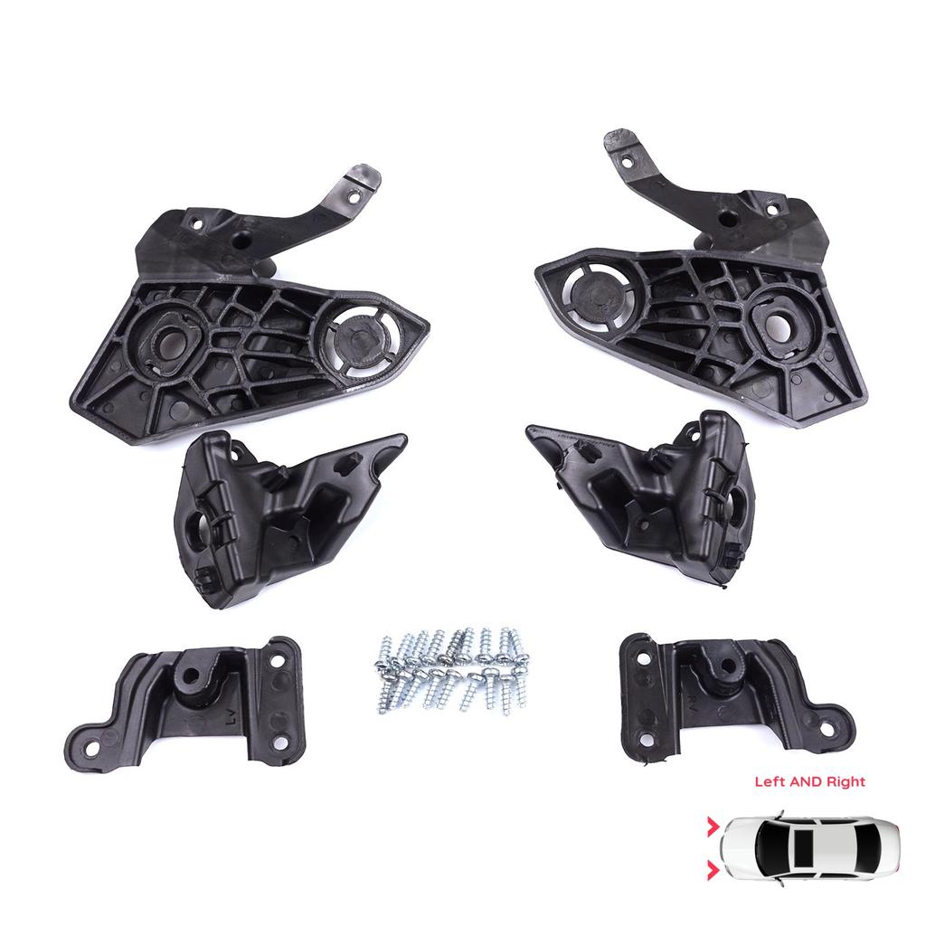 BHL581 Комплект кронштейнов для ремонта держателя фары, левая и правая сторона для Peugeot 208 e-208 MK2 P21 2008 e-2008 MK2 P24 2019-начало