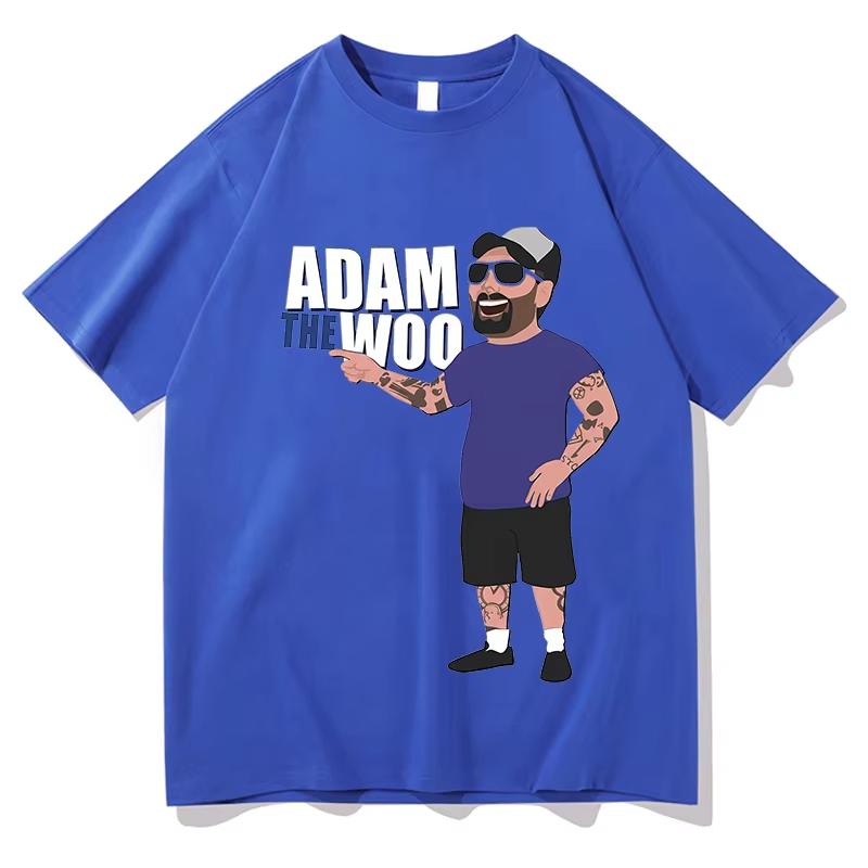 Adam the woo TShirt Hip Hop Pure Cotton Fashion TShirt Short Sleeve Vintage Tshirt Beach Cotton Breathable Oversize Tops Tees