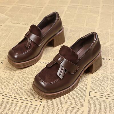 Модные винтажные туфли в британском стиле для женщин, новые туфли-оксфорды на платформе, студенческие туфли на толстом каблуке, туфли Мэри Джейн в стиле Лолиты