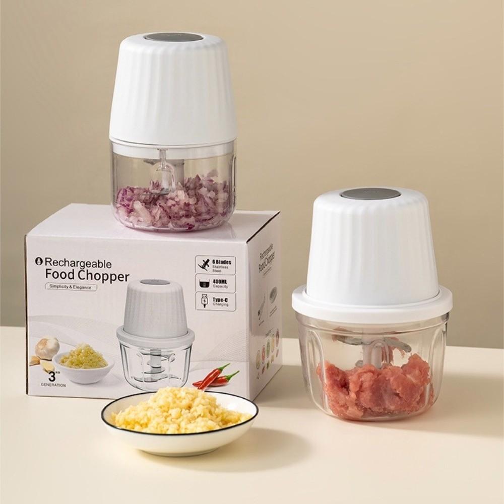 Мощный мотор Электрический блендер-миксер 400 мл Измельчитель продуктов Мясорубка Кухонные гаджеты