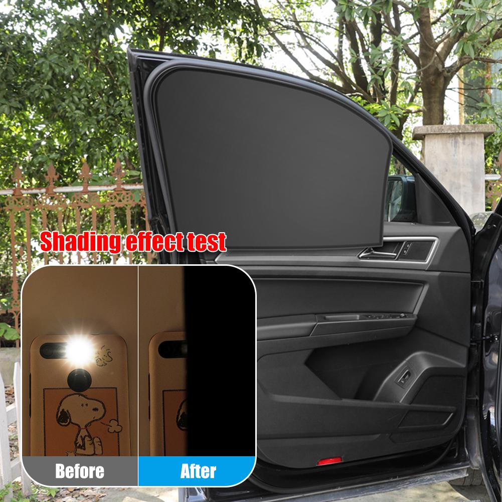 Magnetic Car Sunshade UV Protection Car Curtains Sun Shield Cover Double Sides Car Window Sunshade Protector Window Film