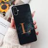 For Samsung F06 5G SM-E066B Case For Samsung Galaxy F06 5G Cover Transparent Luxury A-Z Letters Fashion Flower Crown Soft Bumper