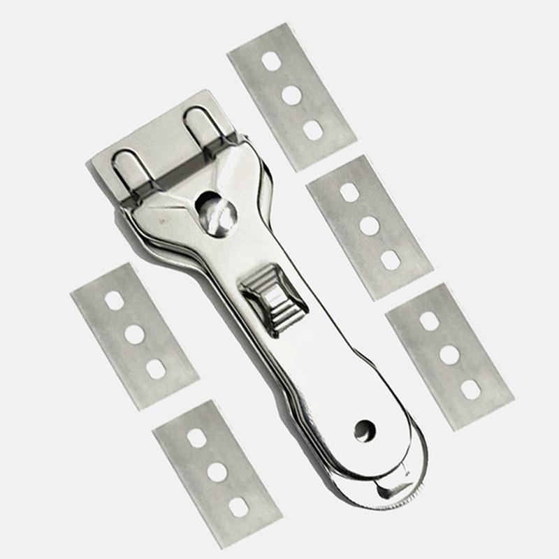 Скребок для чистки плиты, стеклокерамика, 5 шт. лезвий для чистки духовки