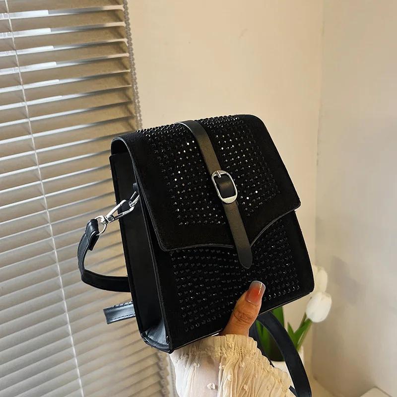 Новая модная универсальная сумка для мобильного телефона в стиле знаменитостей из Интернета, маленькая квадратная сумка через плечо Tide