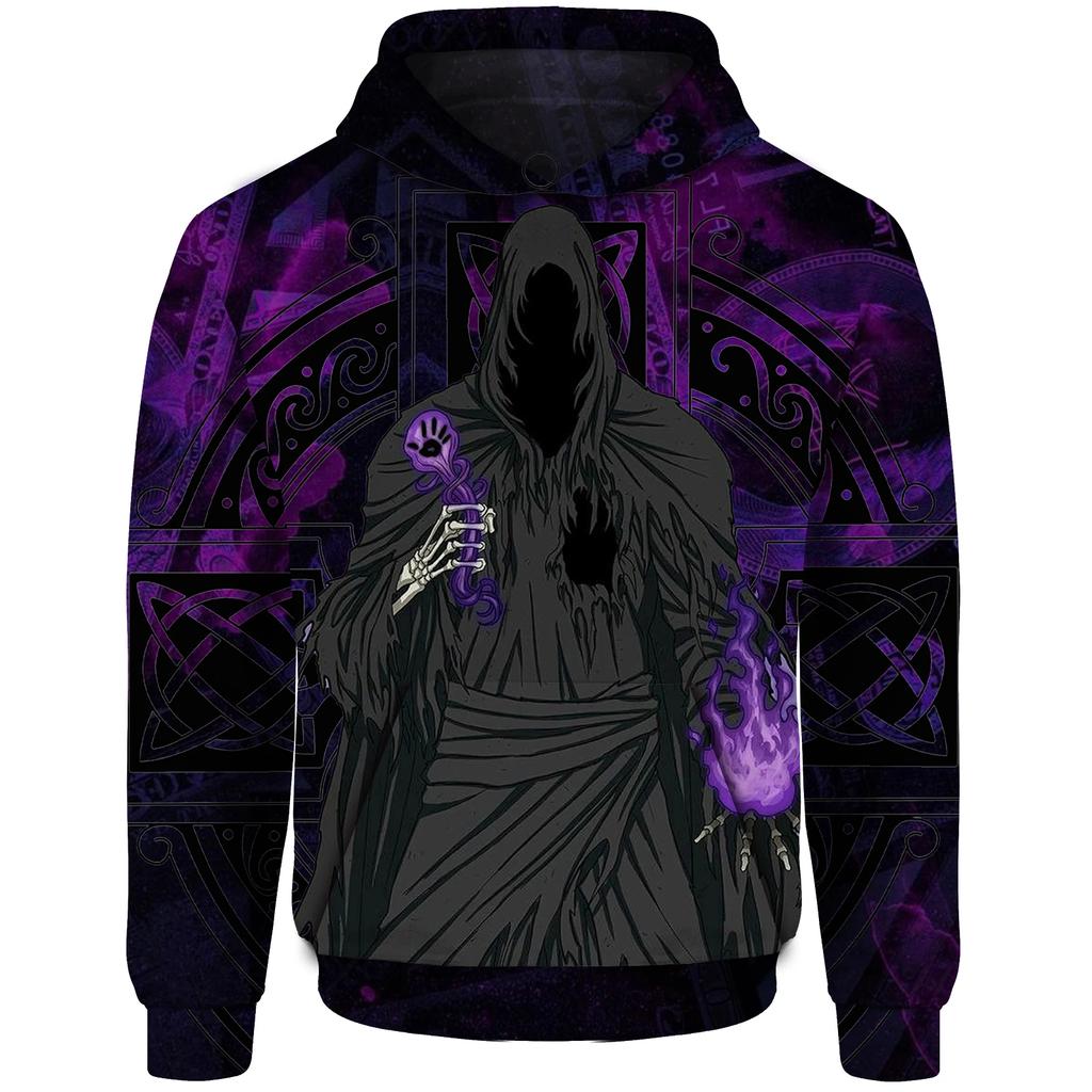 Мужская толстовка с капюшоном Scary Skeleton Demon с 3D-принтом, модная повседневная в стиле хип-хоп, свободная спортивная толстовка Four Seasons Neutral