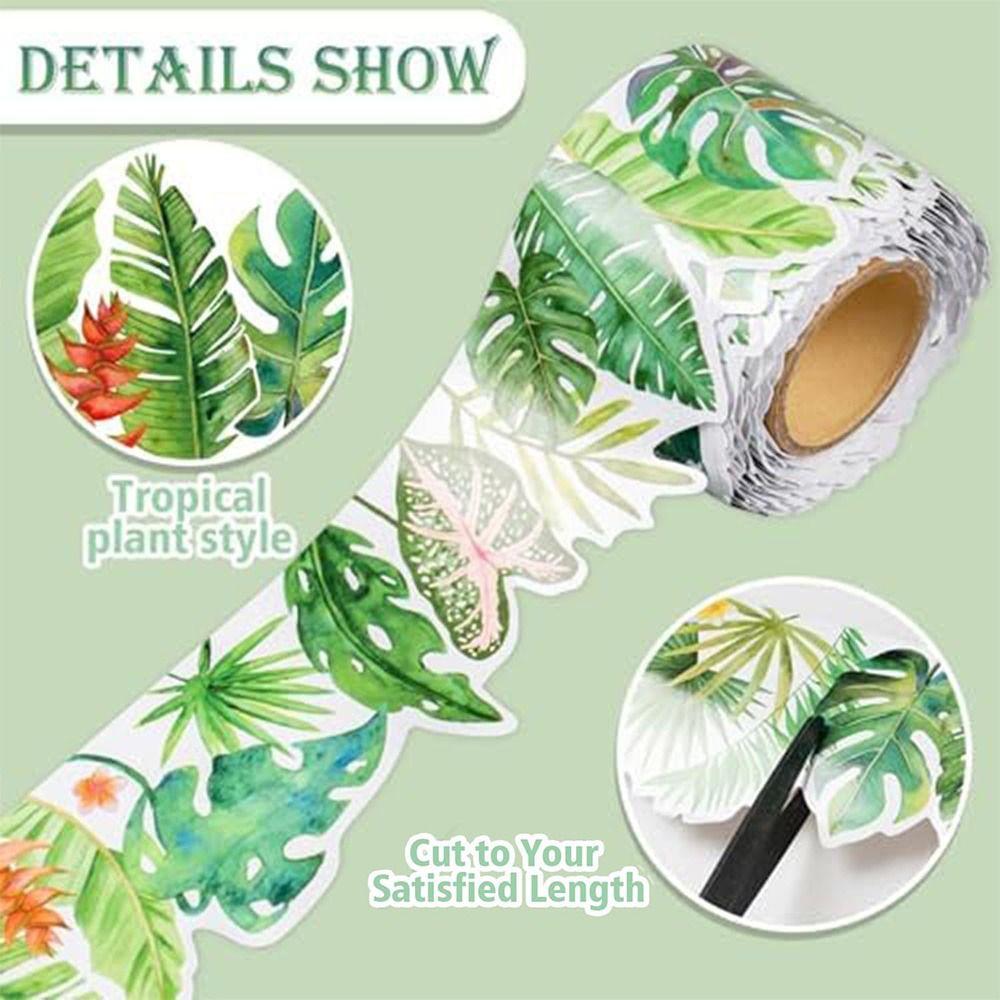 5m/10m Chalkboard Decorative Sticker Plant Poster Border Stickers Blackboard Decoration