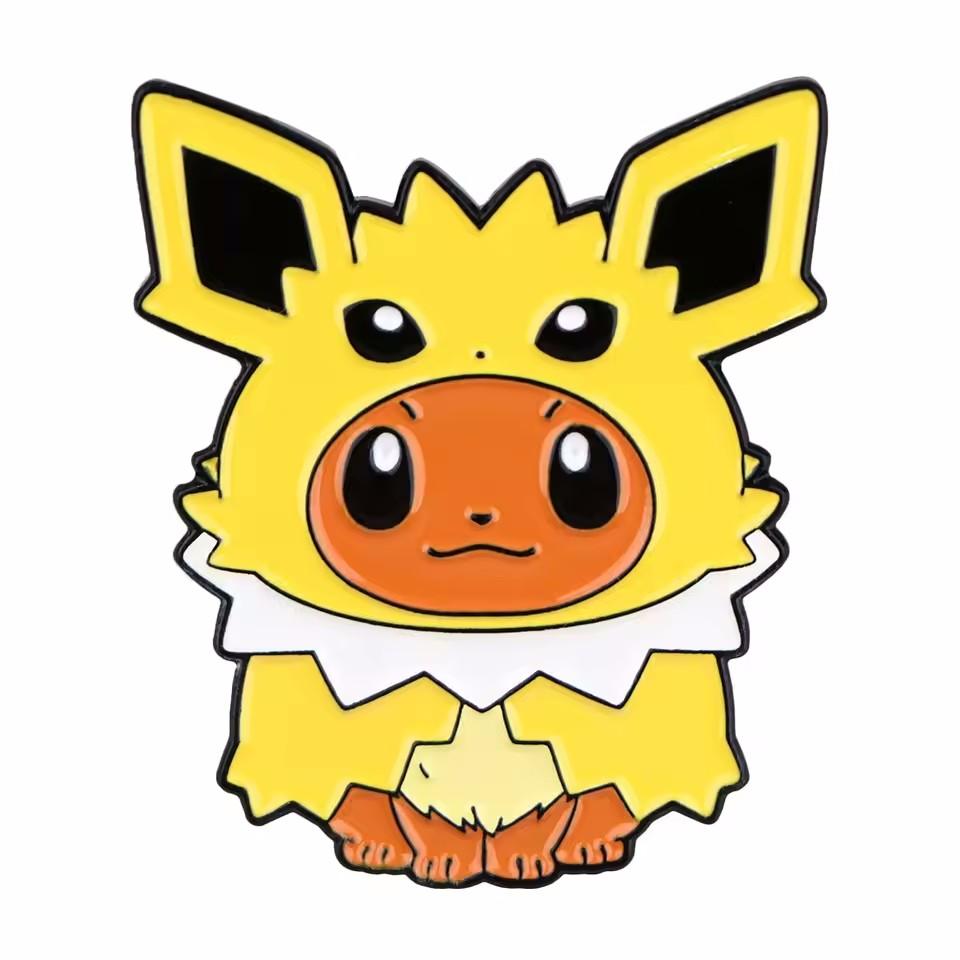 Pikachu Elf Enamel Pins Kawaii Character Brooch Clothing Backpack Lapel Badges Fashion Jewelry Accessories For Kids Gift