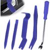 5PCS Auto Trim Removal Tool Kit, Car Accessories Clip Pry Tools Kit No Scratch Plastic, Car Door Panel Rivet Pliers Tool Kit, Interior Fastener
