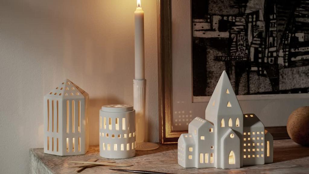 Kahler Urbania Lighthouse City Tealight 693521 Holder, H21cm,
