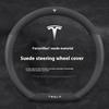Car Suede Ventilate Anti-Slip Protector Steering Wheel Cover For Tesla Roadster Model 3 Model Y Model S Model X Accessories