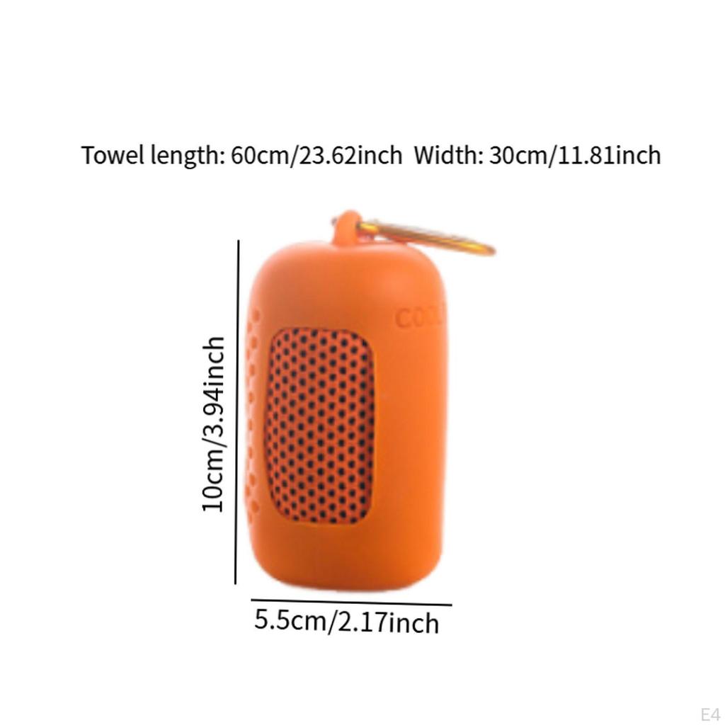 Полотенце спортивное легкое быстросохнущее тренировочное полотенце с чехлом для хранения льда для времени работы