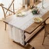 French Romantic Lace Jacquard Table Runner Hollowed Out Table Doilies Party