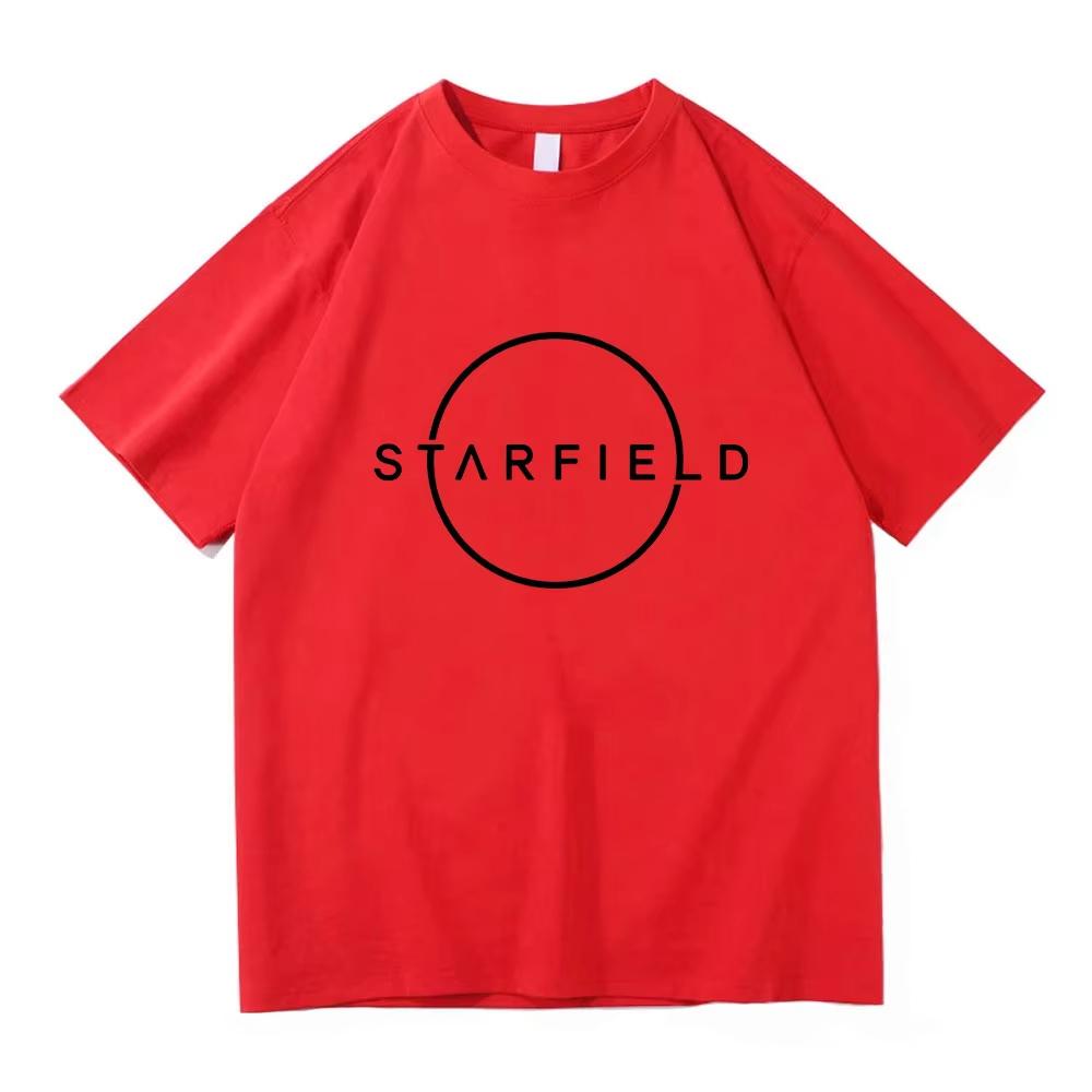 Игровые футболки Starfield Модный дизайн Графический принт Хлопок Мягкие мужские футболки Мужские футболки Топы