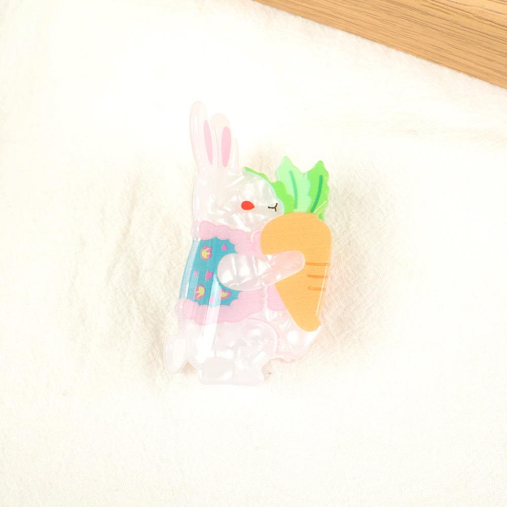 Penguin Cartoon Hair Claw Animals Acrylic Shark Clip Personalized Cute Rabbit Hair Grab  Streetwear