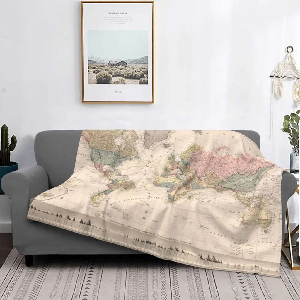 World Flag Blanket Warm Flannel Throw Blanket Flags of All Countries of The World Blankets for Bed Couch Sofa Home Decor Gifts