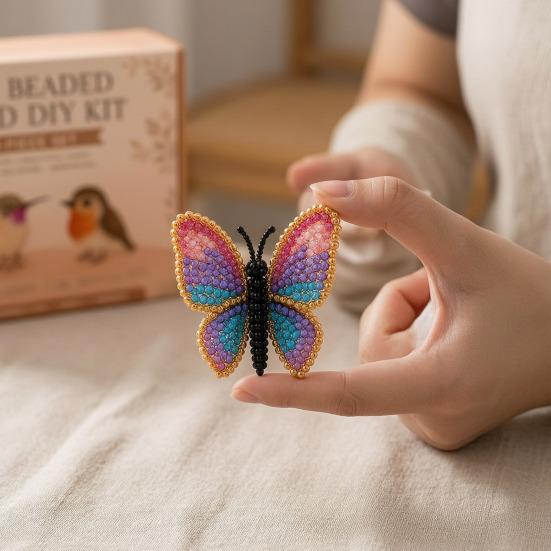 Крошечный 3D-набор для изготовления животных из бисера, Набор для рукоделия с животными из бисера с инструкциями, Набор для создания милых животных из бисера ручной работы для взрослых, начинающих, подростков, Творческое искусство