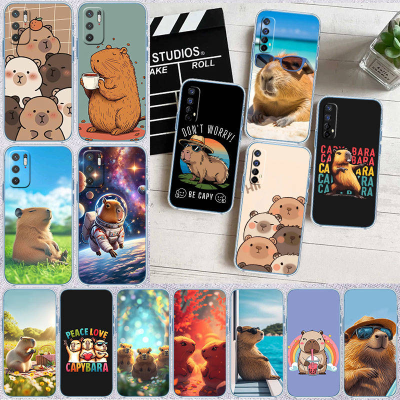 IR4 Capybara Cute Case for Motorola E22S E7 G6 G7 G8 G9 Plus Power Play G10 G20 G04 E30 E40 E22 E20 E13 E15 G22 G23 G05 G75 G35 G55